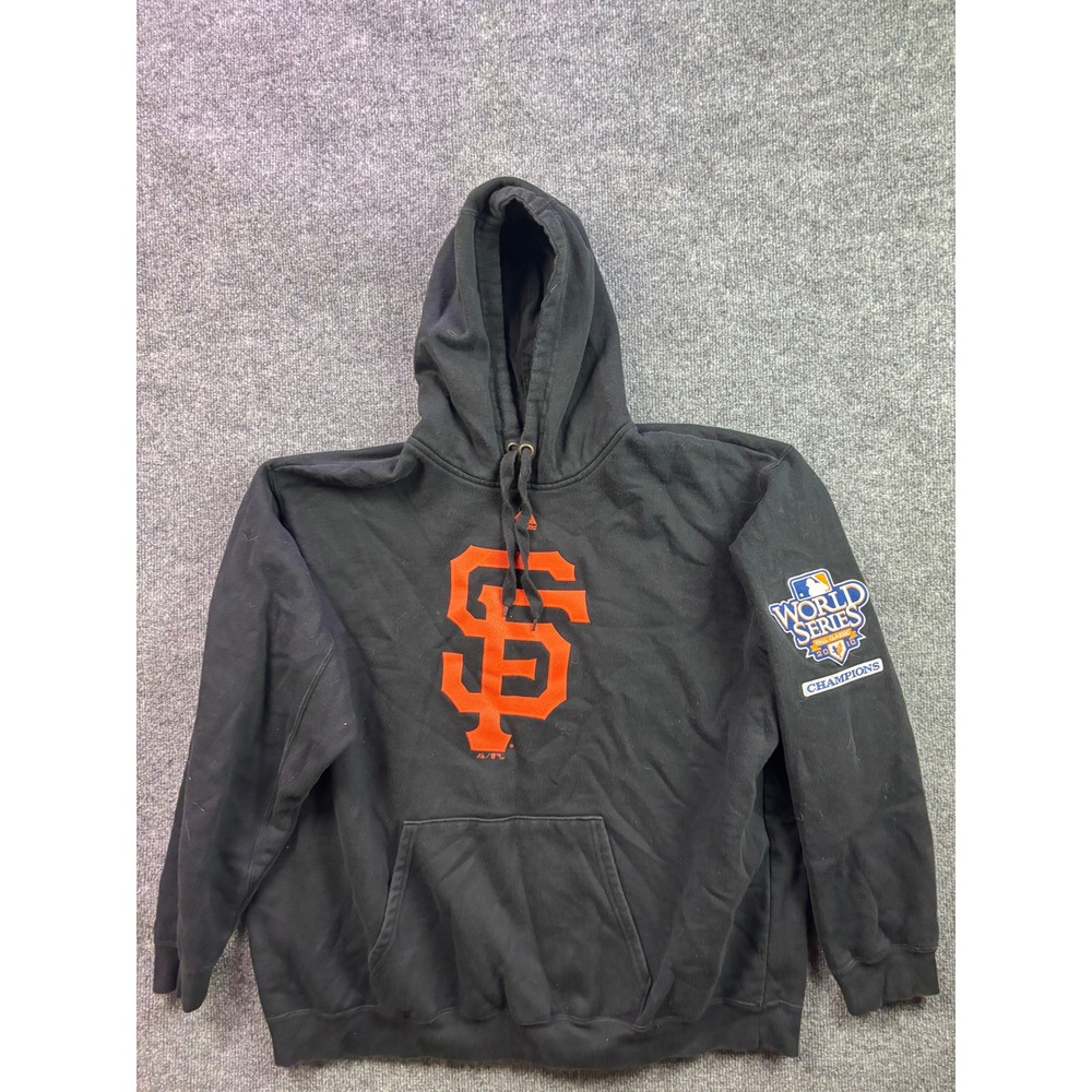 Majesticโ Hoodie Mens XL Black San Francisco Giants 2010 World Series Champions
